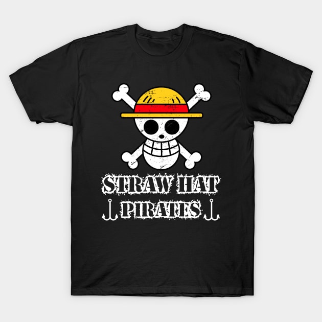 One piece anime - Straw Hat pirates T-Shirt by mounier